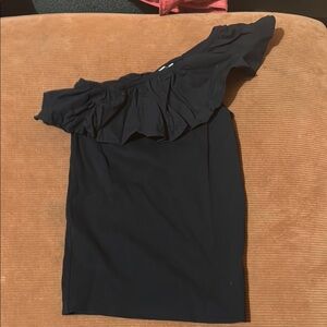 Tween Black One Shoulder top